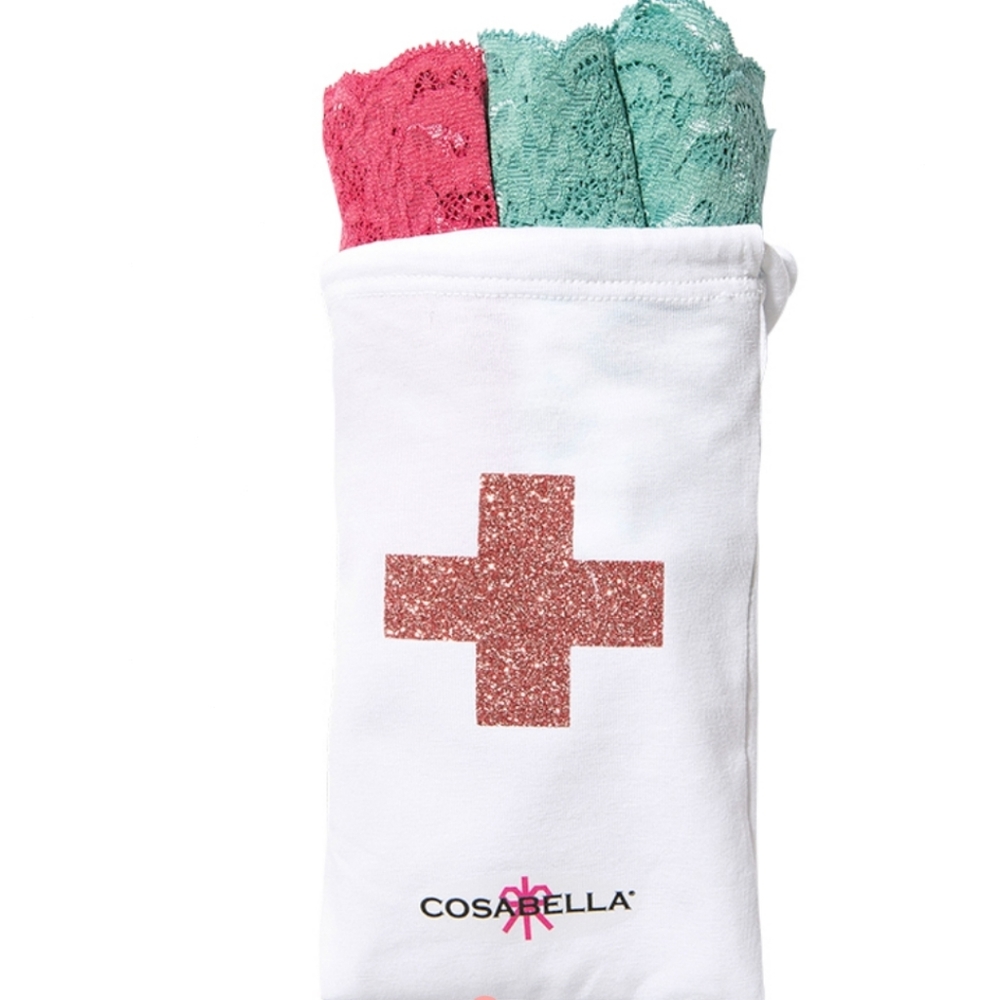 Cosabella Emergency Lingerie Bag  Bikini  Thongs  Women's Plus Size (18+)   NEW